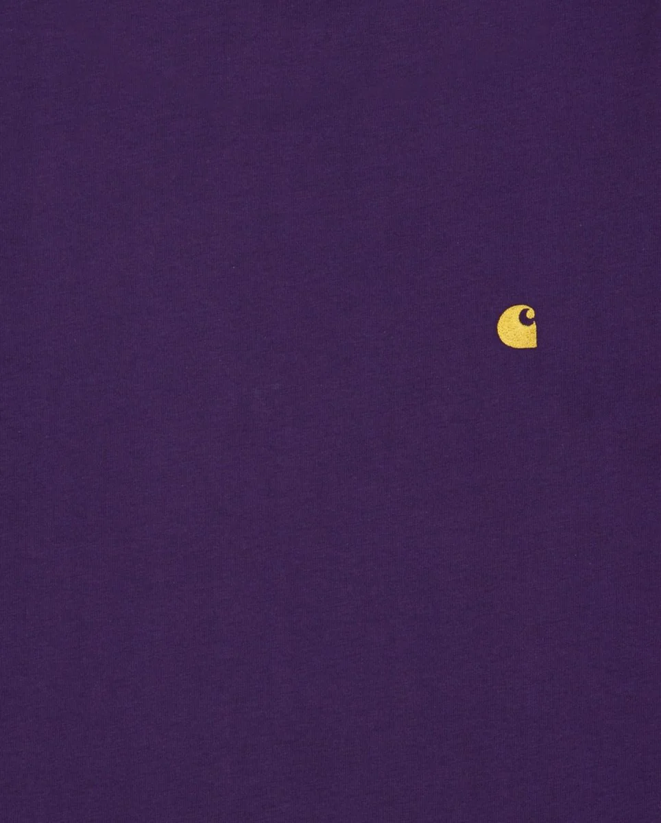 Camiseta Carhartt Wip Chase Morado Hombre - Image 2