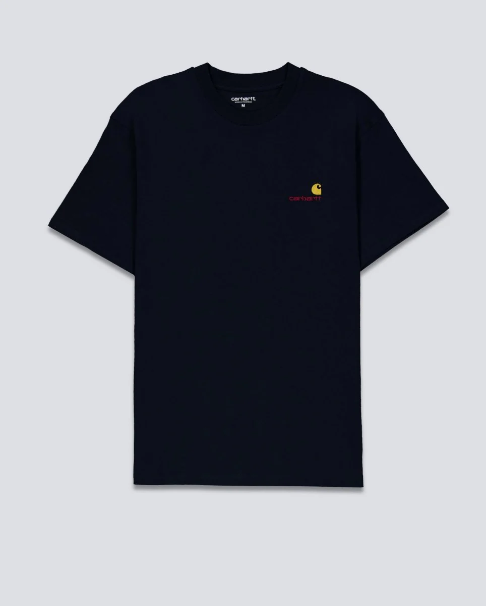 Camiseta Carhartt WIP American Script T-Shirt Azul Oscuro Unisex