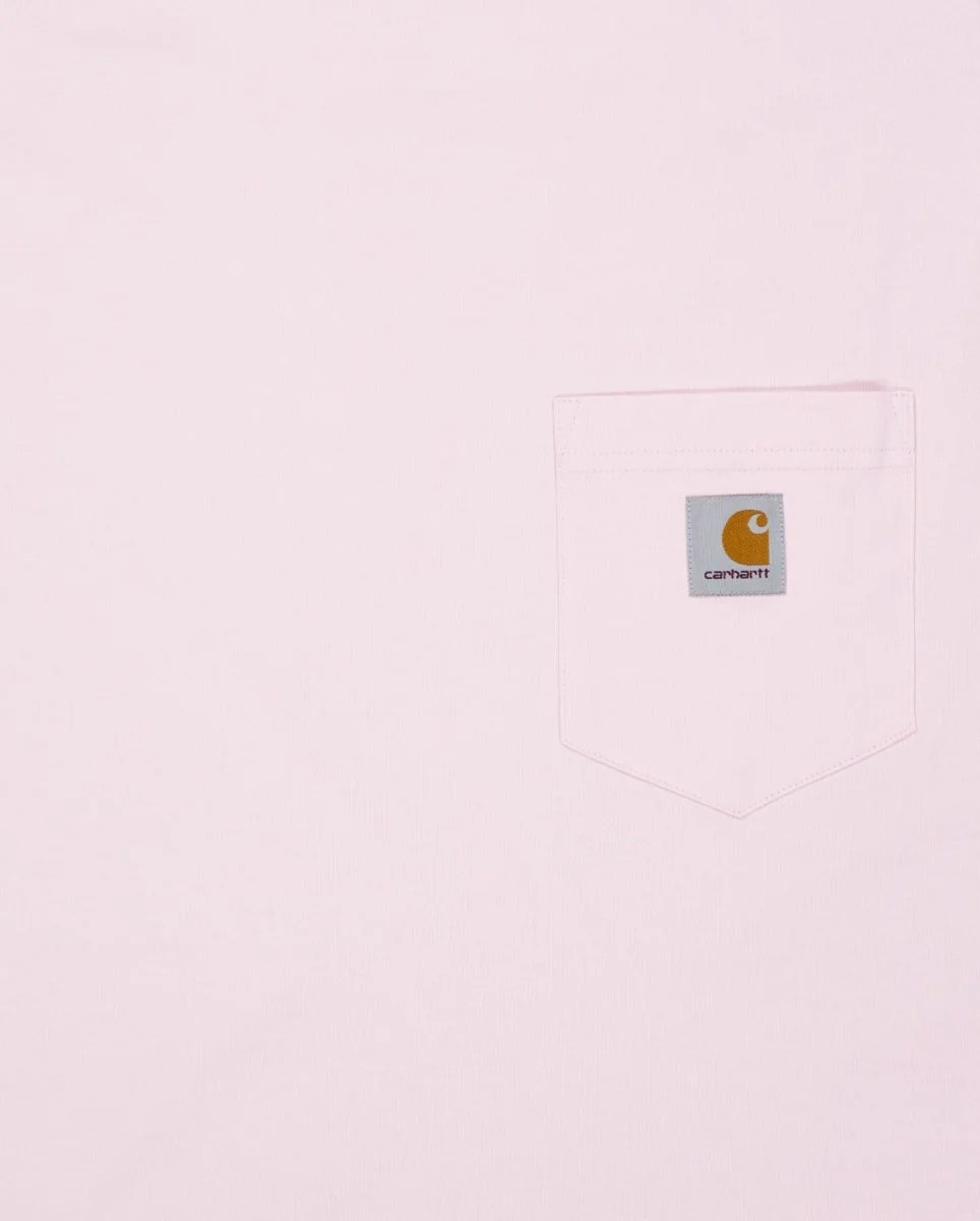 Camiseta Carhartt WIP S/S Pocket Rosa Unisex - Image 2