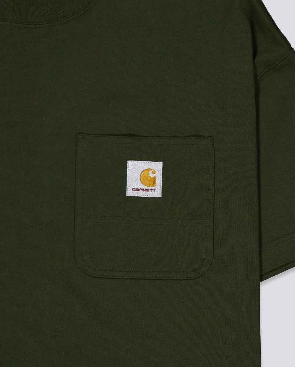 Camiseta Carhartt WIP S/S Work Verde Hombre - Image 4