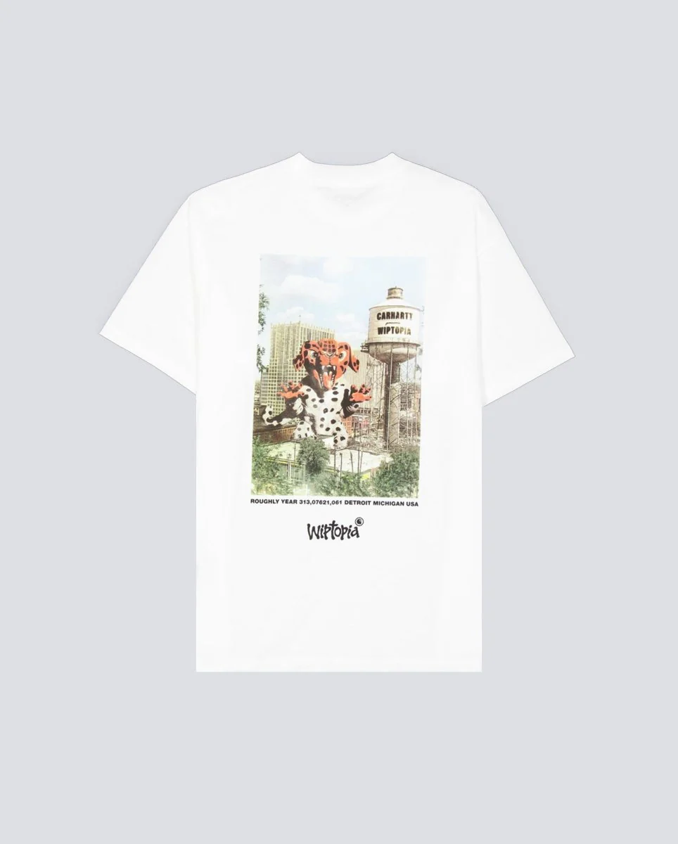 Camiseta Carhartt Wip Wiptopia Blanco Hombre - Image 3