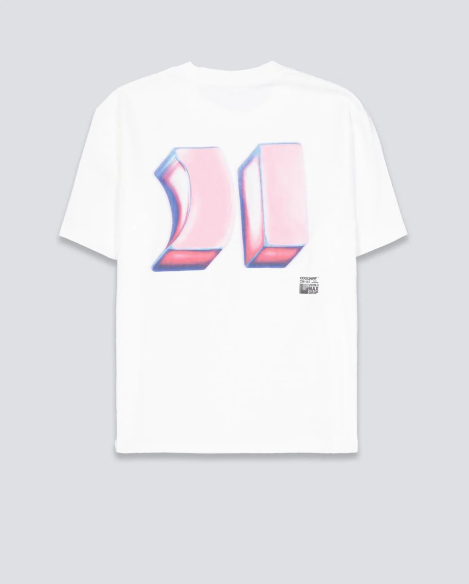 Camiseta Coolway Dual Blanco Unisex - Image 2
