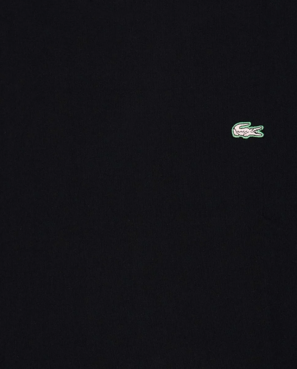Camiseta De Lacoste Estampado Tennis Heritage Negro Hombre - Image 2