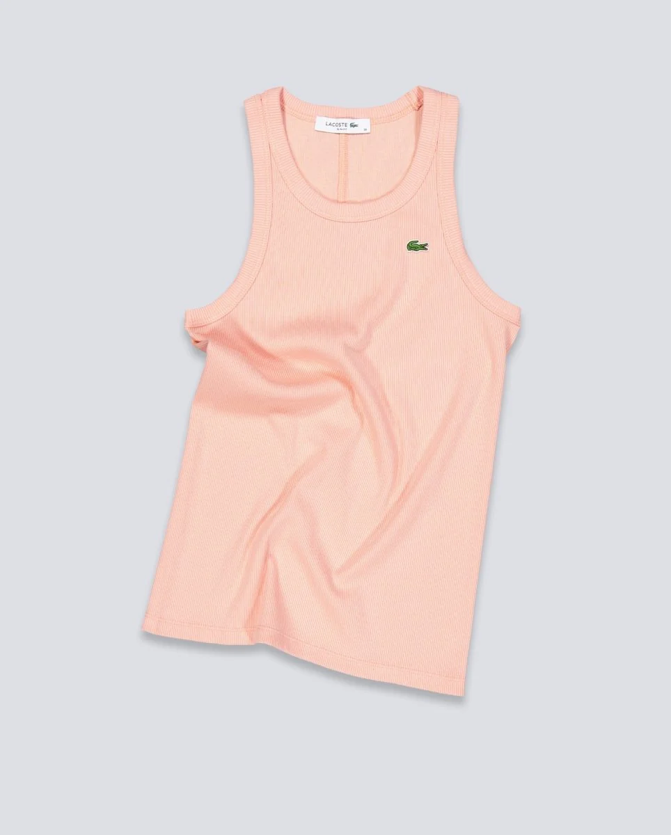 Camiseta De Tirantes Lacoste Rosa Mujer - Image 2