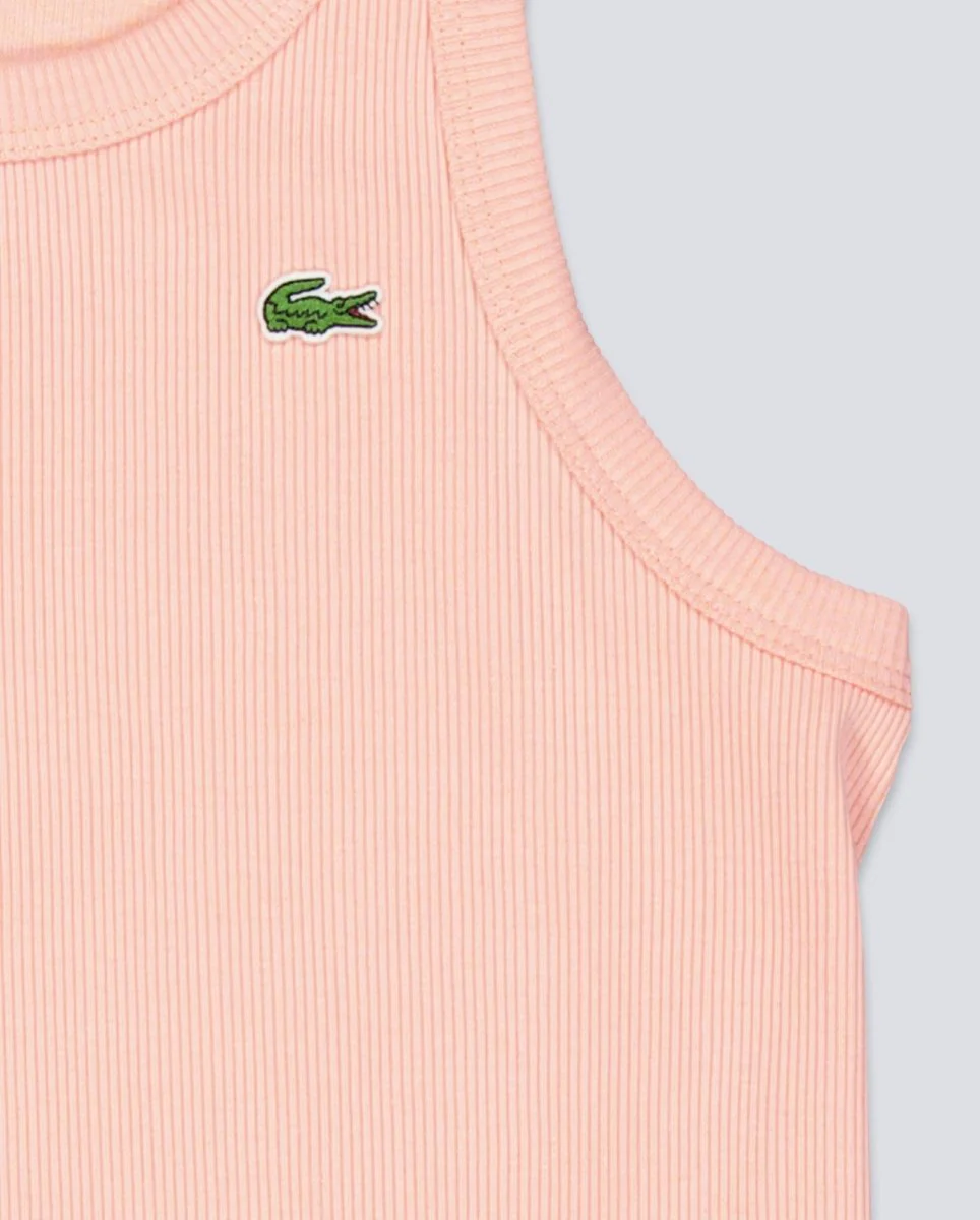 Camiseta De Tirantes Lacoste Rosa Mujer - Image 3