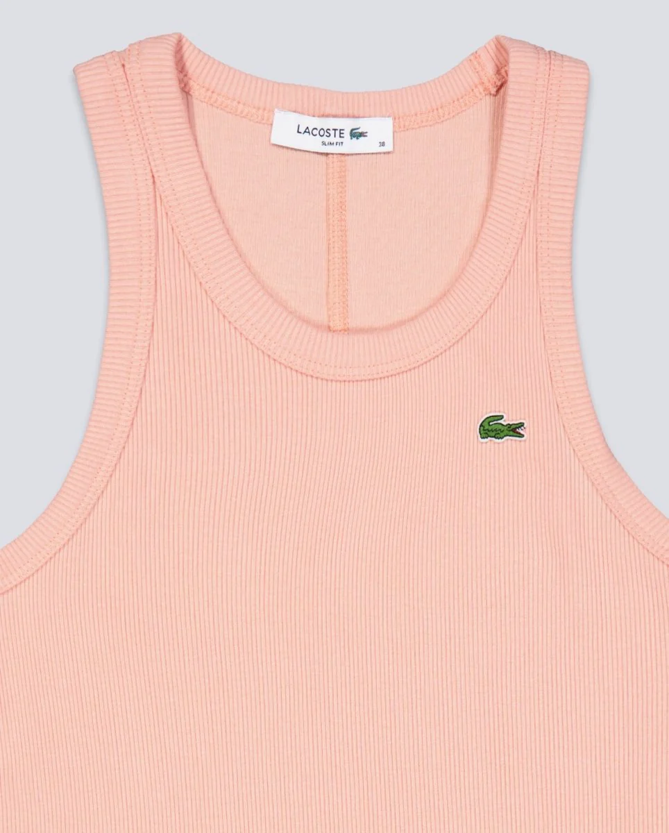 Camiseta De Tirantes Lacoste Rosa Mujer - Image 4