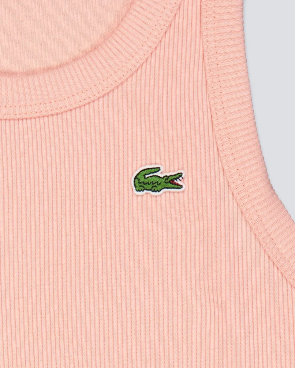 Camiseta De Tirantes Lacoste Rosa Mujer - Image 6