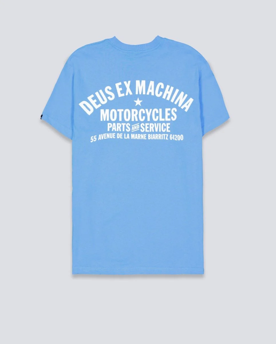 Camiseta Deus Biarritz Address Azul Unisex - Image 3