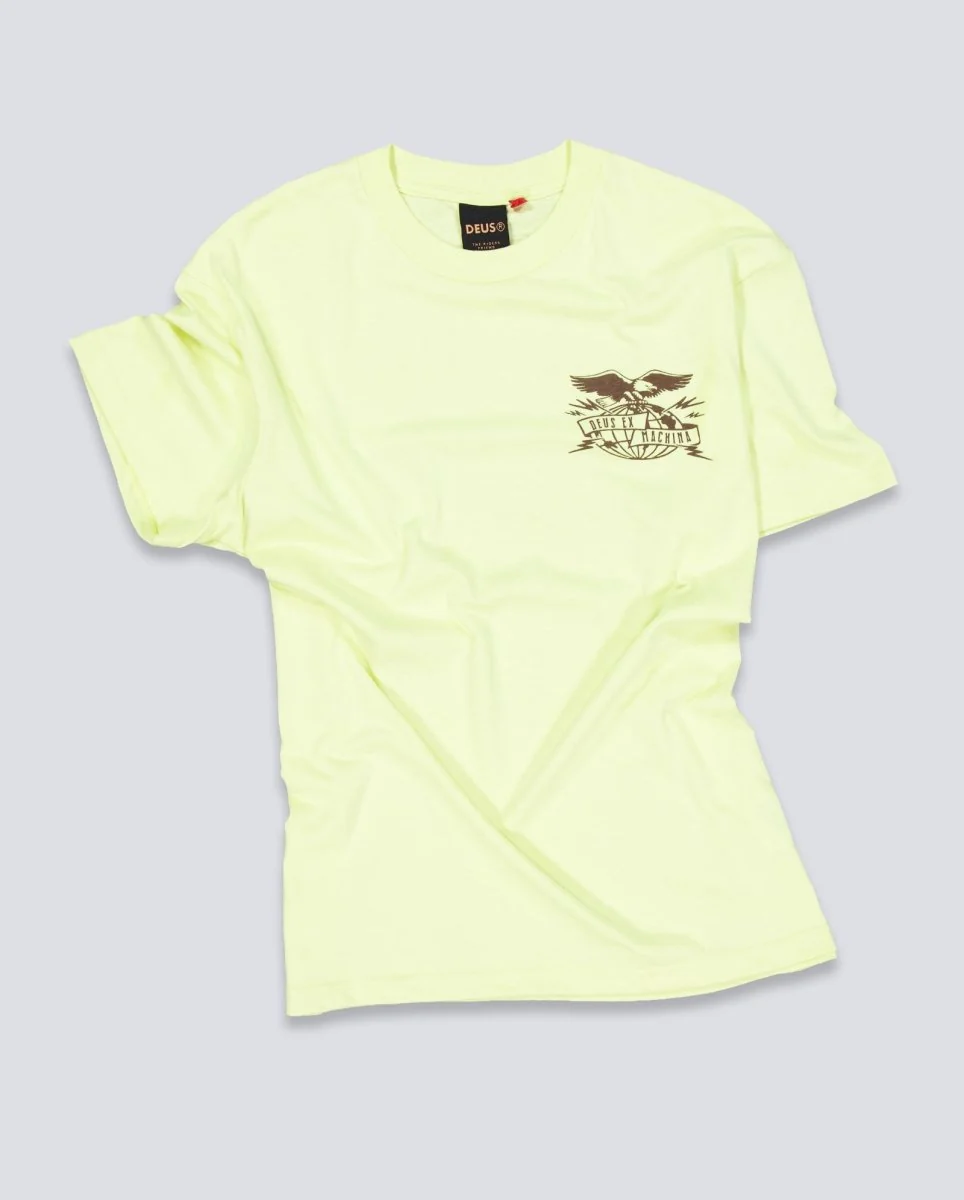 Camiseta Deus Claw-Some Whizz Amarilla Unisex - Image 2