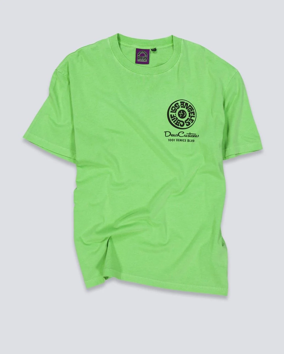 Camiseta Deus Ex Machina Los Angeles Address Verde Unisex - Image 2