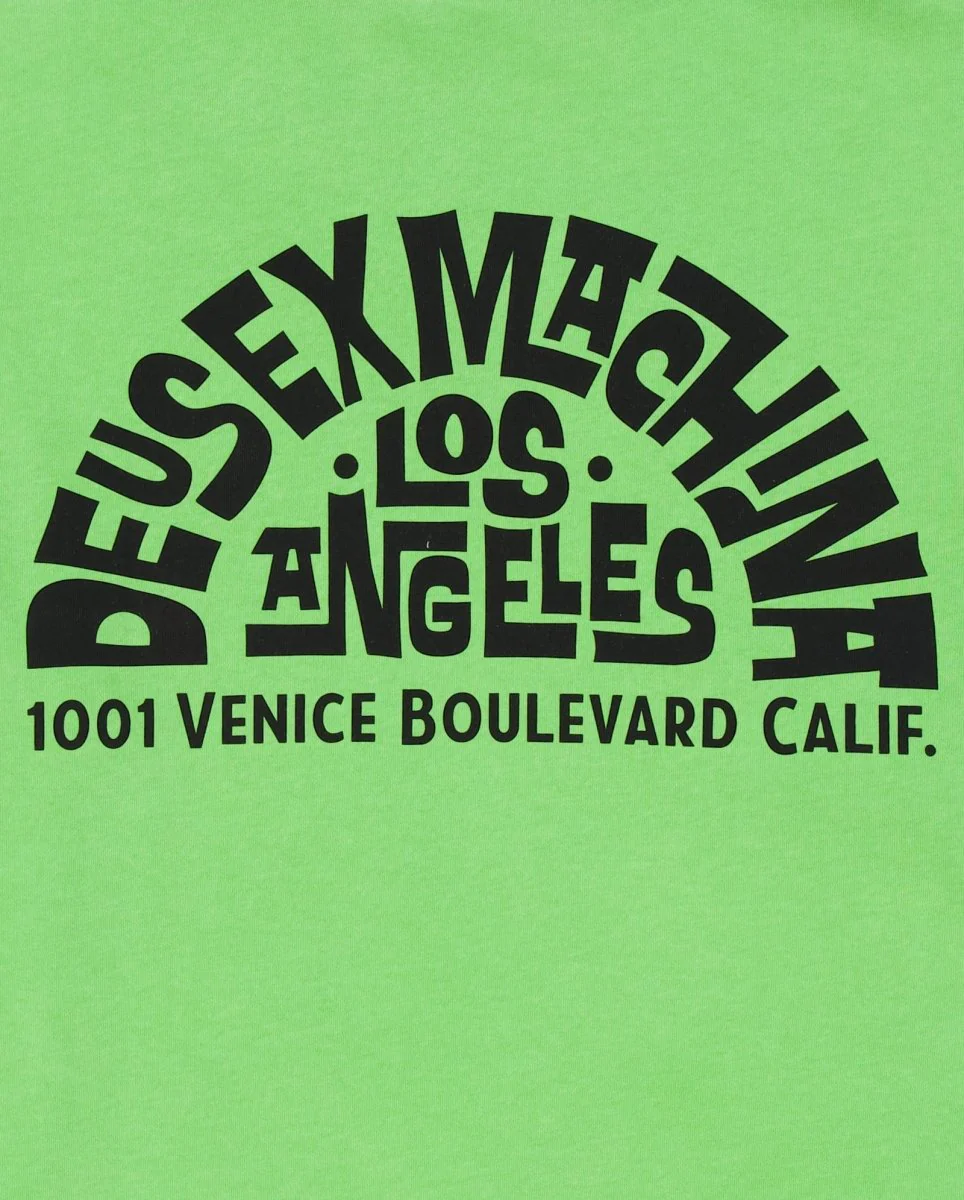 Camiseta Deus Ex Machina Los Angeles Address Verde Unisex - Image 4