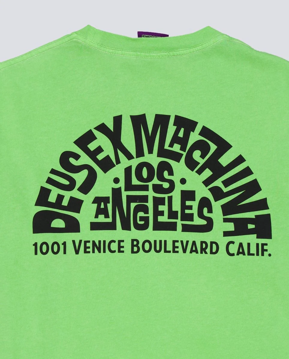 Camiseta Deus Ex Machina Los Angeles Address Verde Unisex - Image 6