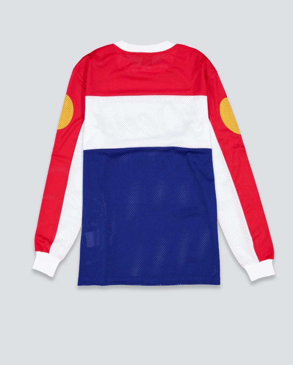 Camiseta Deus Saber Moto Jersey Blanca y Azul Hombre - Image 3