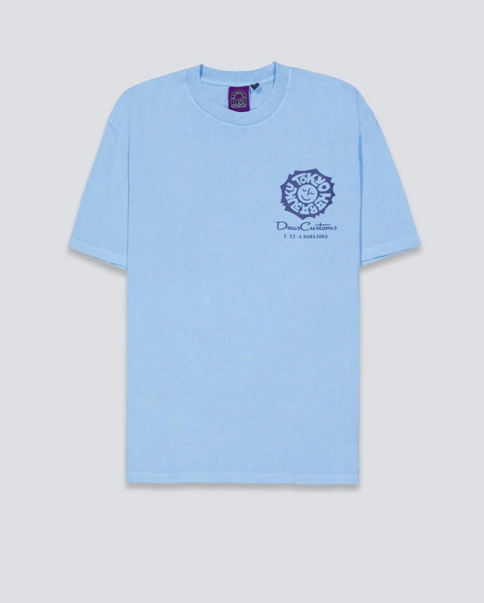 Camiseta Deus Tokyo Address Azul Unisex