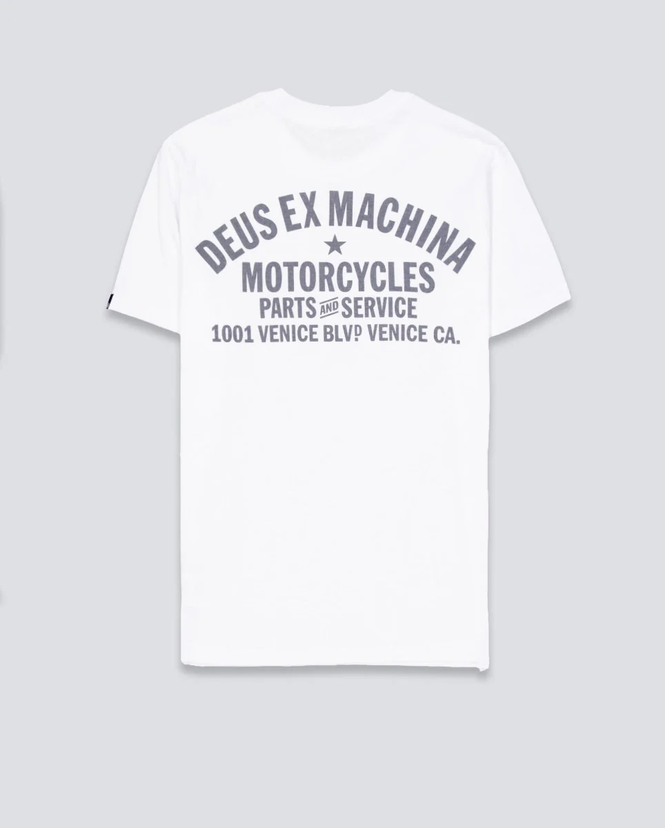 Camiseta Deus Venice Address Blanca Unisex - Image 3