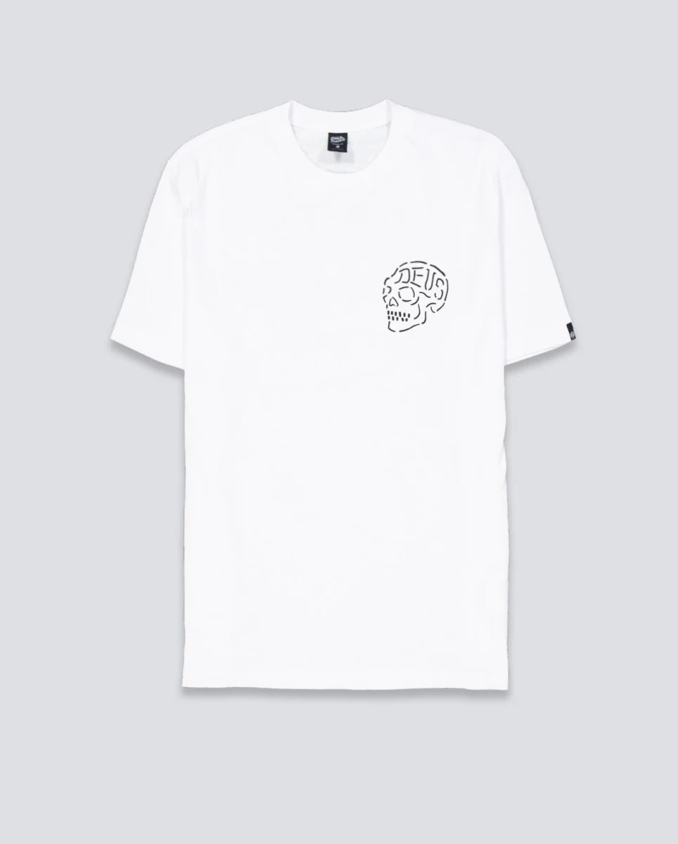 Camiseta Deus Venice Skull Blanca Unisex