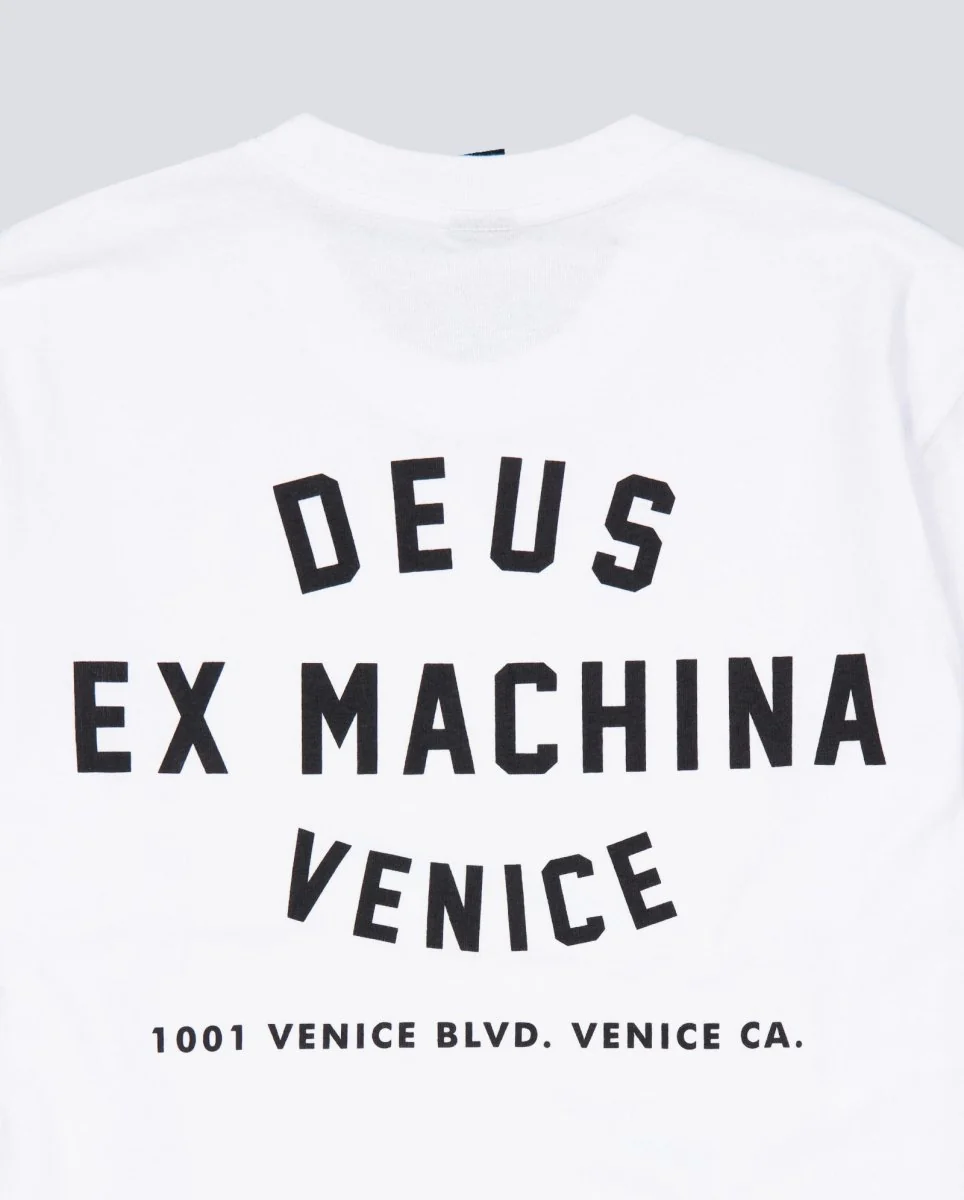 Camiseta Deus Venice Skull Blanca Unisex - Image 6