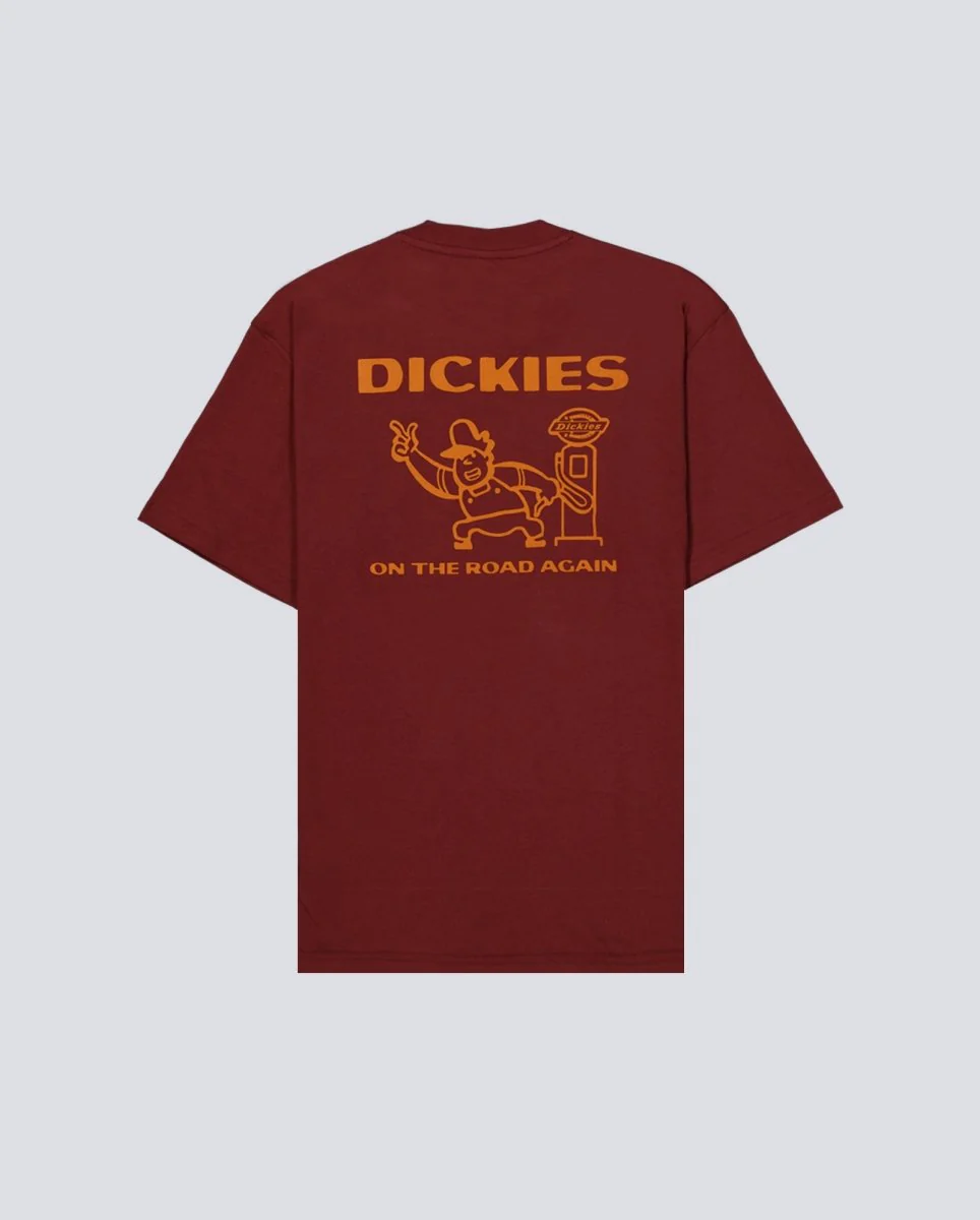 Camiseta Dickies Burns Granate Hombre - Image 3