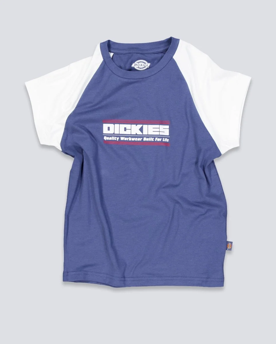 Camiseta Dickies Derby Raglan Azul Mujer - Image 2