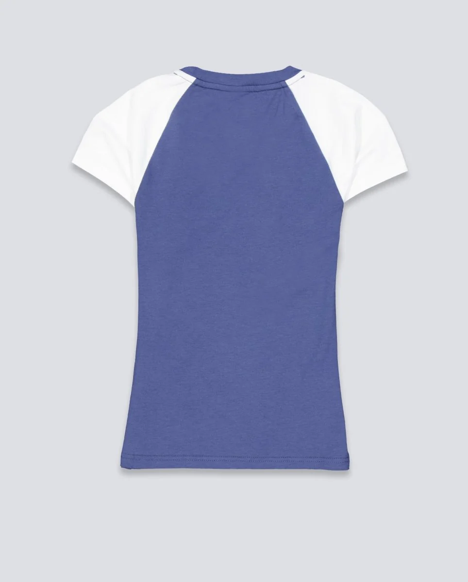 Camiseta Dickies Derby Raglan Azul Mujer - Image 4