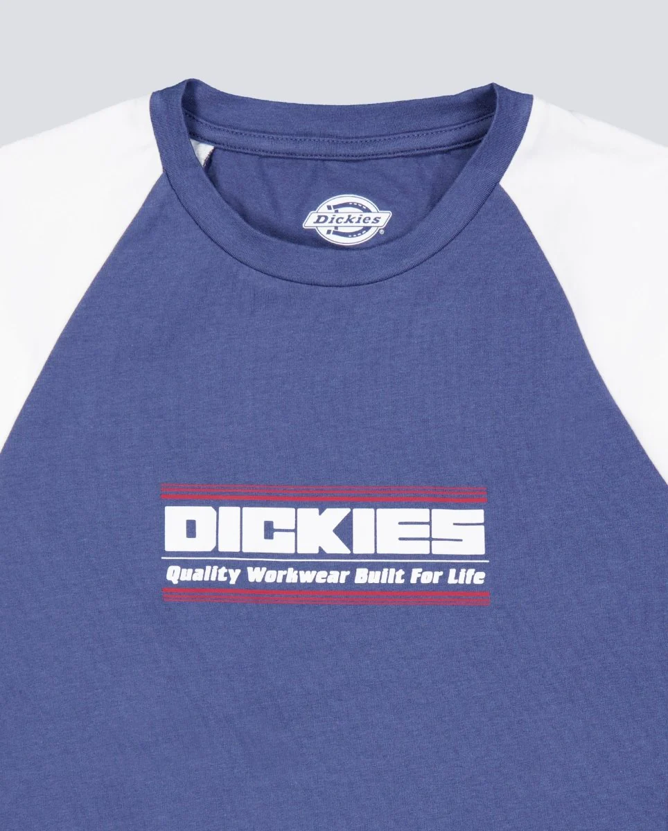 Camiseta Dickies Derby Raglan Azul Mujer - Image 5