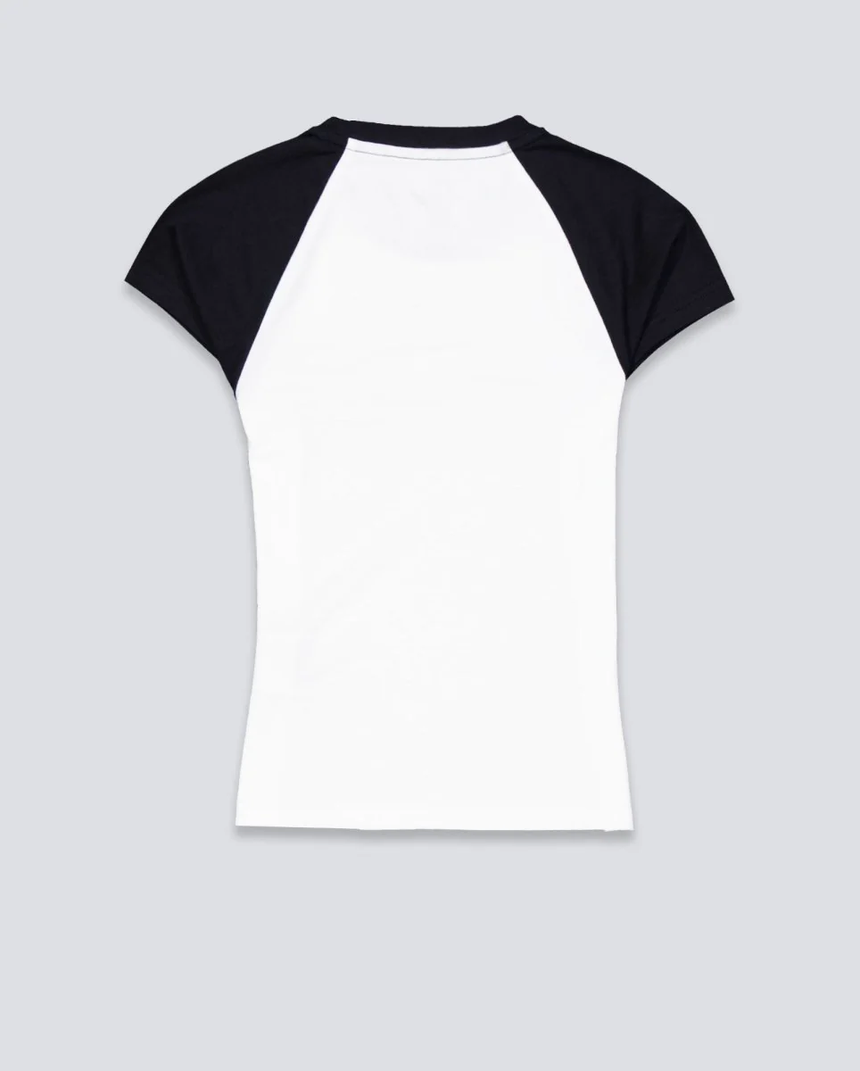 Camiseta Dickies Derby Raglan Blanco Mujer - Image 3