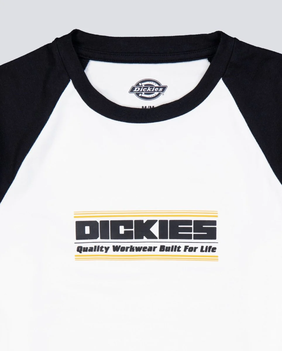 Camiseta Dickies Derby Raglan Blanco Mujer - Image 4