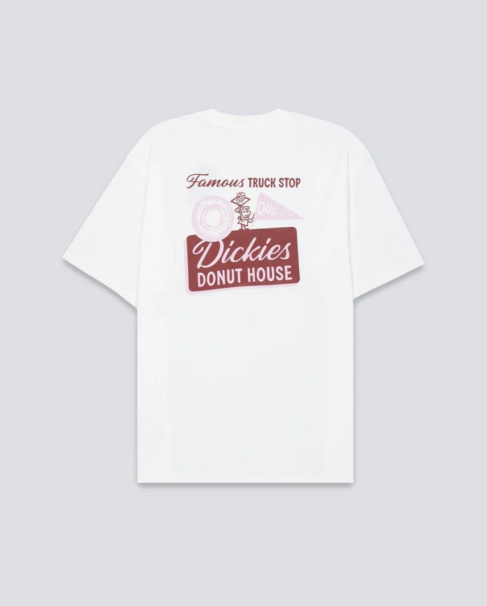 Camiseta Dickies Donut House Blanco Hombre - Image 3