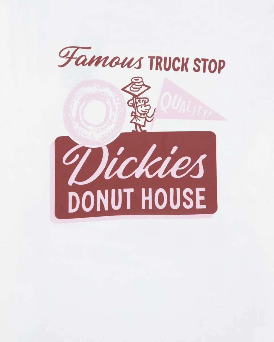 Camiseta Dickies Donut House Blanco Hombre - Image 4