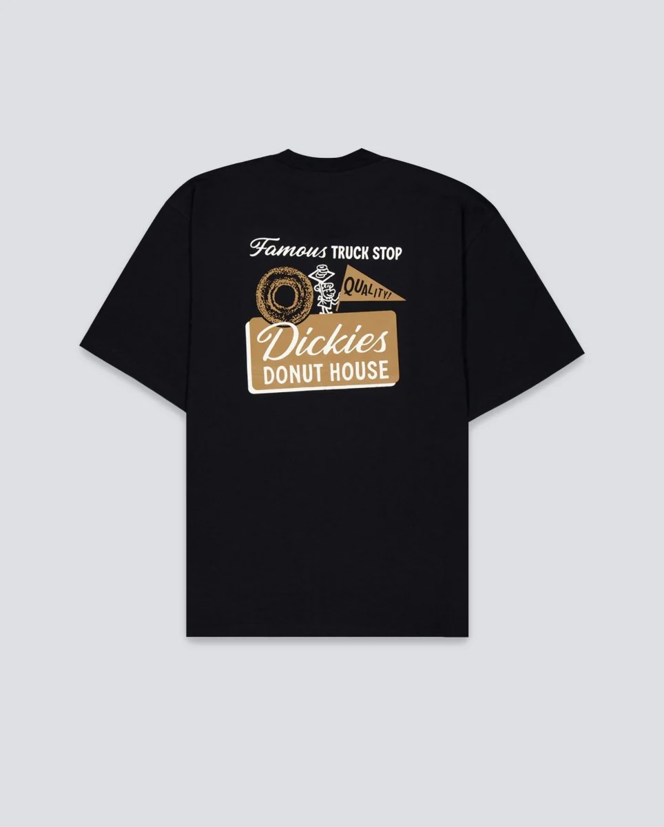 Camiseta Dickies Donut House Negro Hombre - Image 3