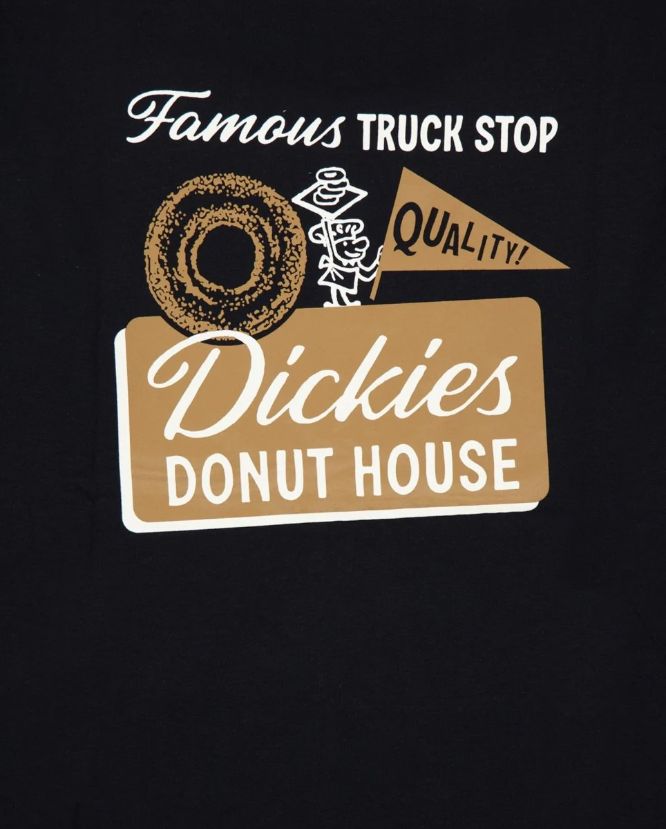Camiseta Dickies Donut House Negro Hombre - Image 4