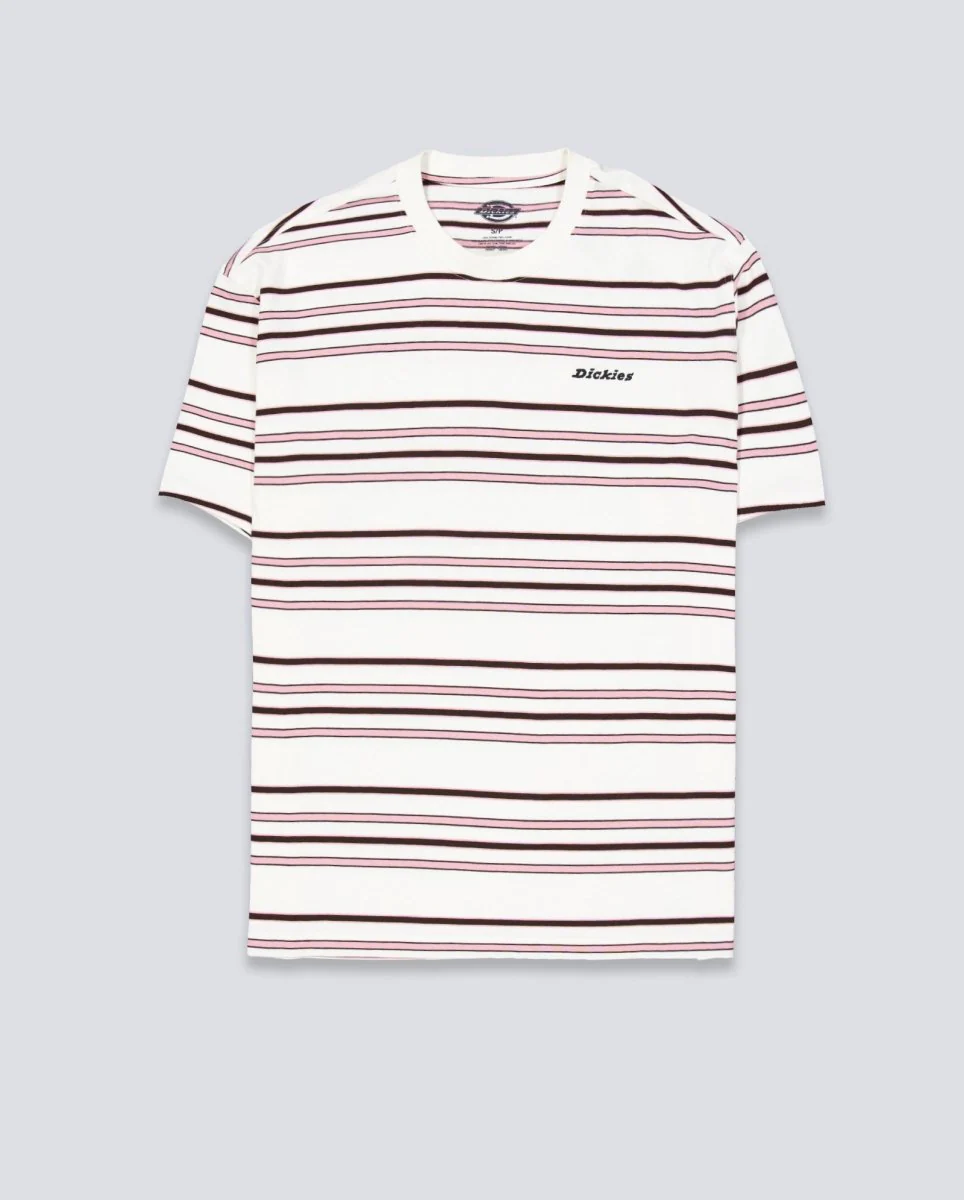 Camiseta Dickies East Liberty Stripe Blanco Hombre