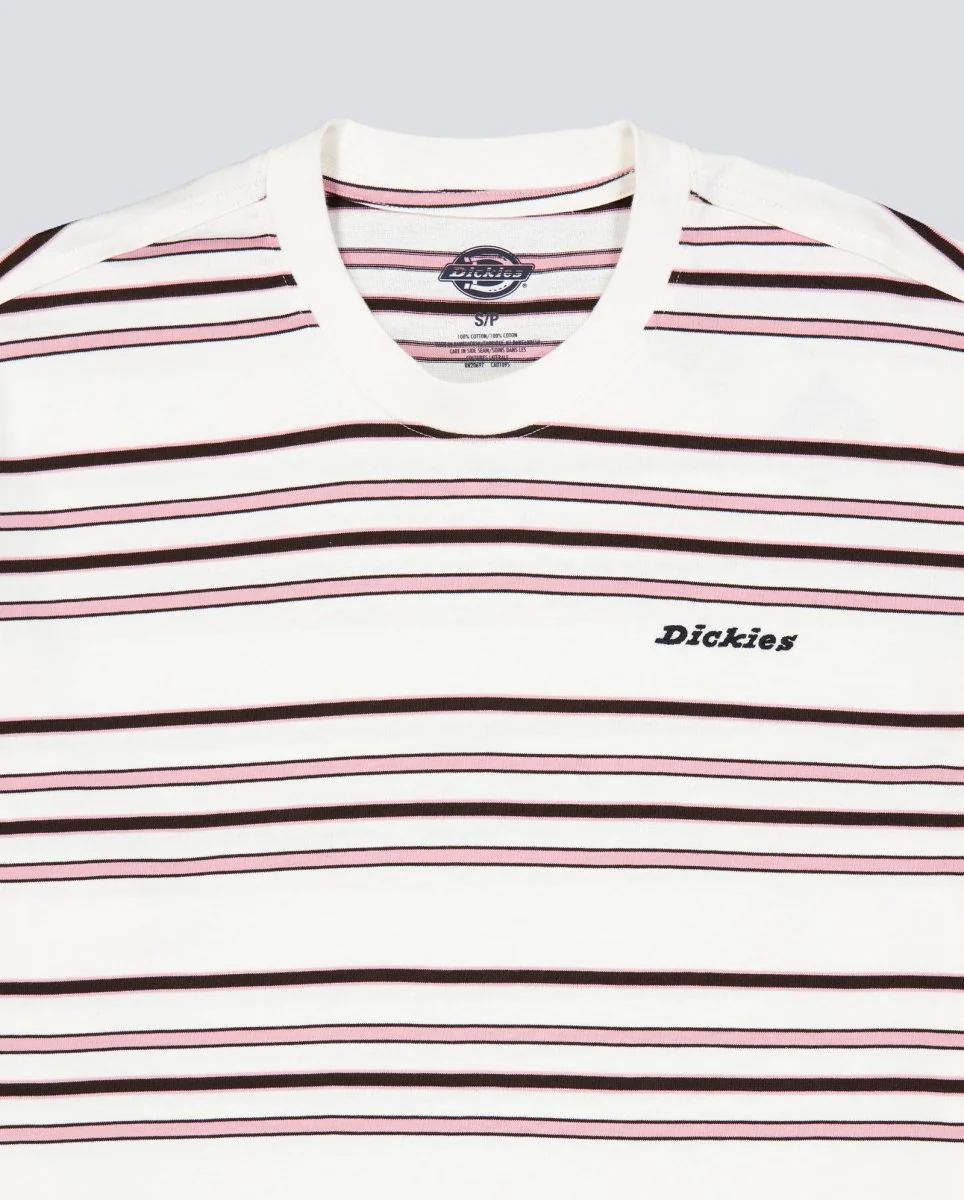 Camiseta Dickies East Liberty Stripe Blanco Hombre - Image 2