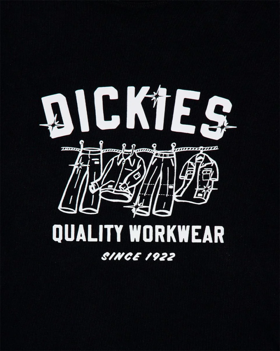 Camiseta Dickies Laundry Boxy Negro Hombre - Image 3