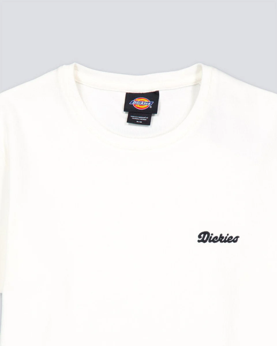 Camiseta Dickies Lewistown Embro Blanco Mujer - Image 3