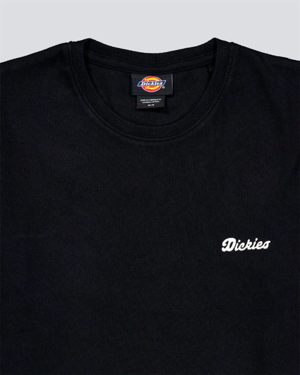 Camiseta Dickies Lewistown Embro Negro Mujer - Image 3