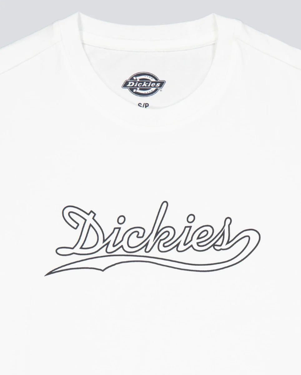 Camiseta Dickies Loose Wave Blanco Mujer - Image 3