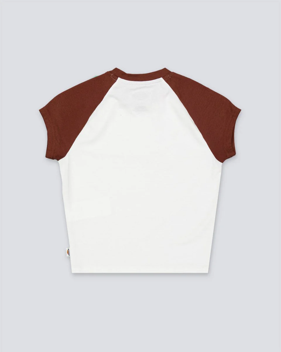 Camiseta Dickies Rope Marrón Y Blanco Mujer - Image 3