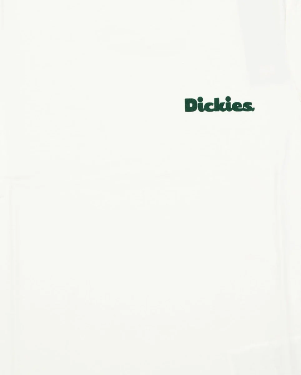 Camiseta Dickies Slayden Ringer Blanco Y Verde Mujer - Image 2