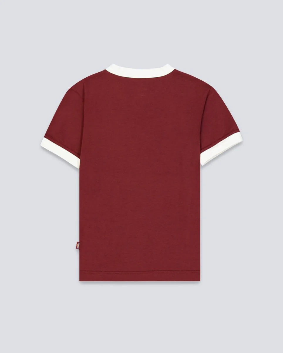 Camiseta Dickies Slayden Ringer Tee Granate Mujer - Image 4