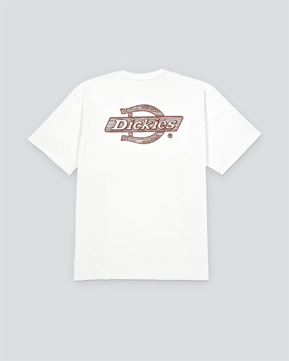 Camiseta Dickies Wood Logo Blanco Hombre - Image 2