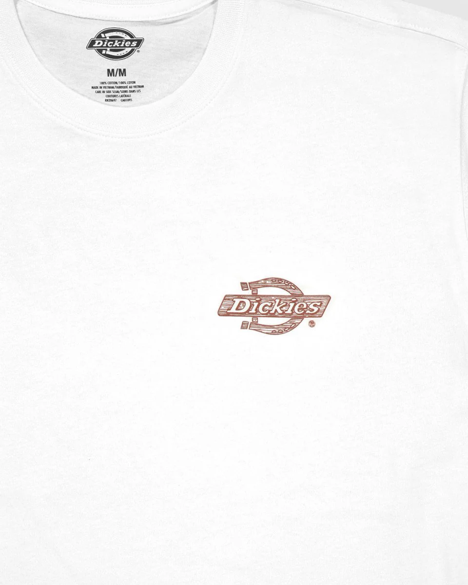 Camiseta Dickies Wood Logo Blanco Hombre - Image 3