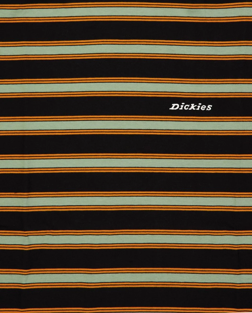 Camiseta Dickies York Stripe Negro Y Amarillo Unisex - Image 2
