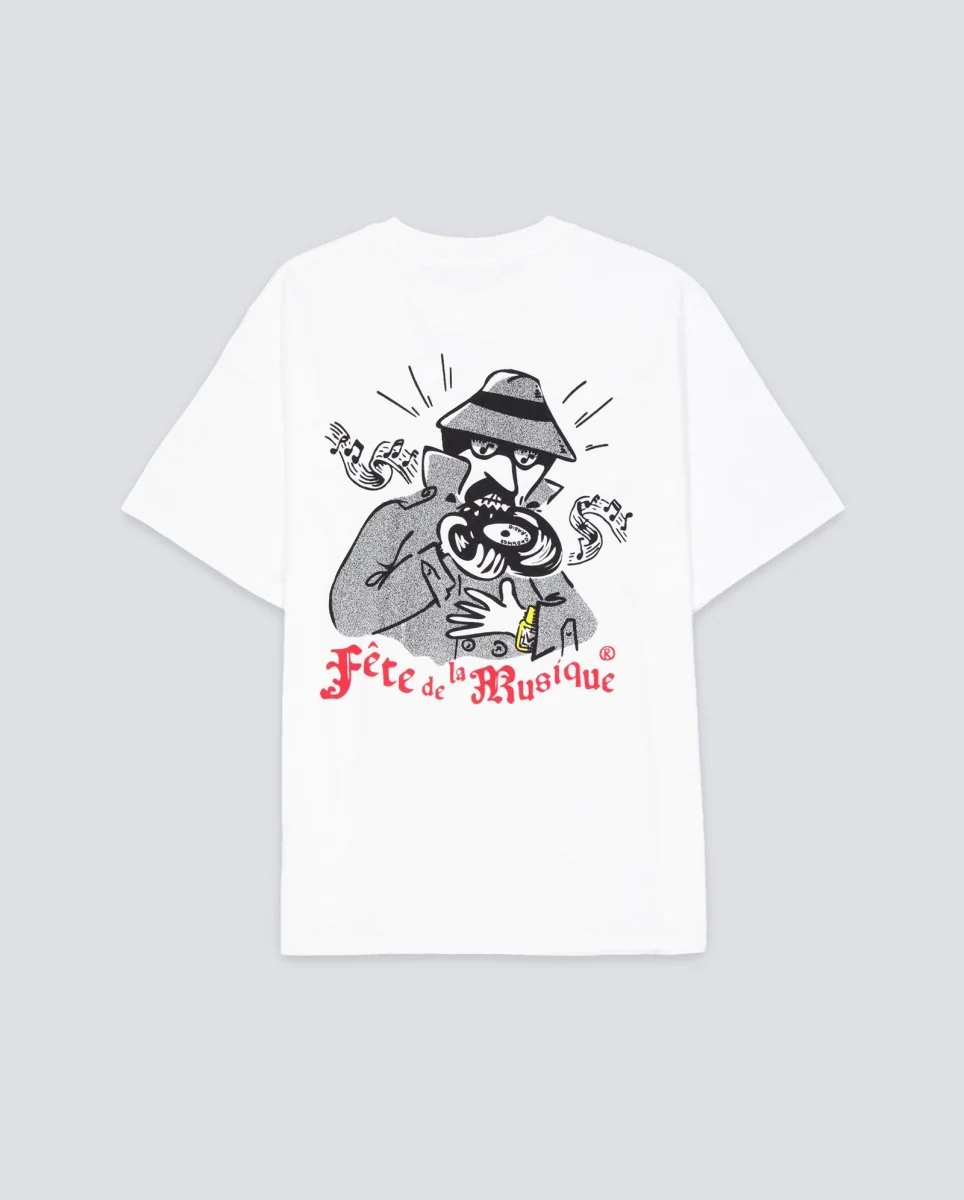 Camiseta Edmmond Studios Fete de la Musique Blanca Hombre - Image 3