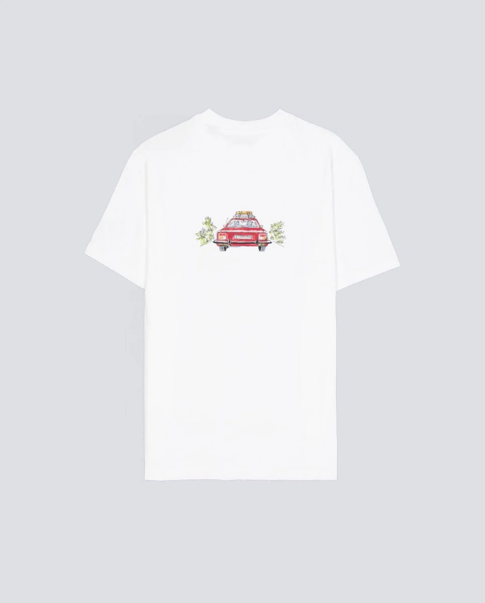 Camiseta Edmmond Studios Holiday Auto Blanco Hombre - Image 3