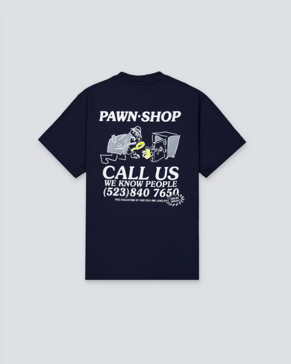 Camiseta Edmmond Studios Pawn Shop Azul Marino Hombre - Image 2