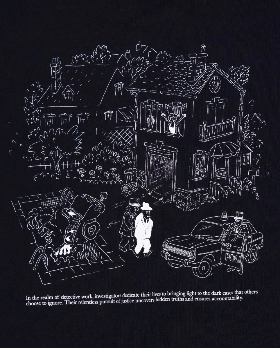 Camiseta Edmmond Studios Scene del Crime Negro Hombre - Image 4