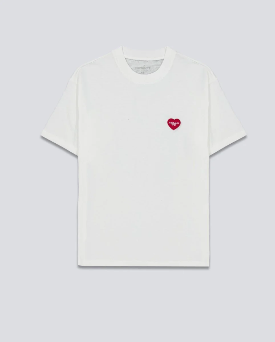 Camiseta Heart Patch Blanca Unisex