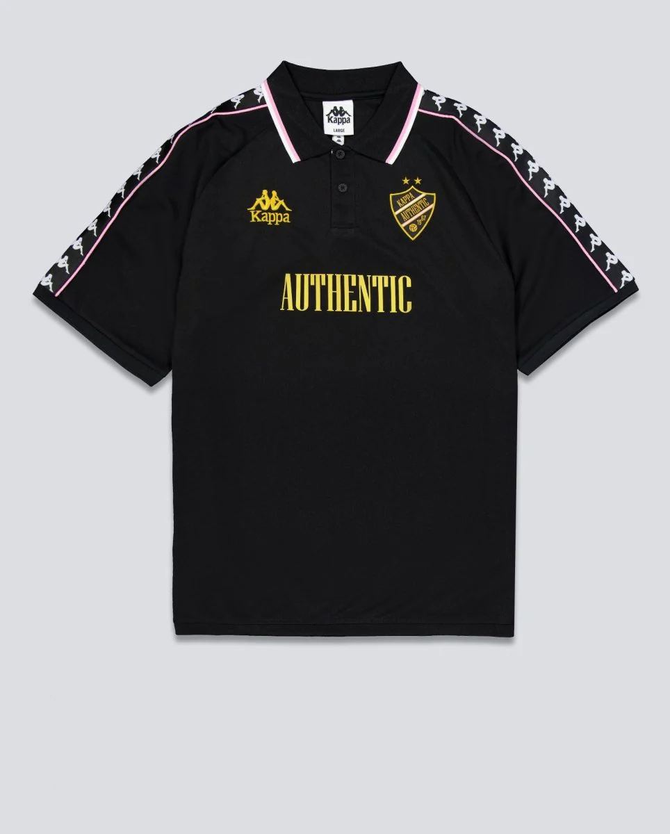 Camiseta Kappa 222 Banda Stafen Negro Unisex