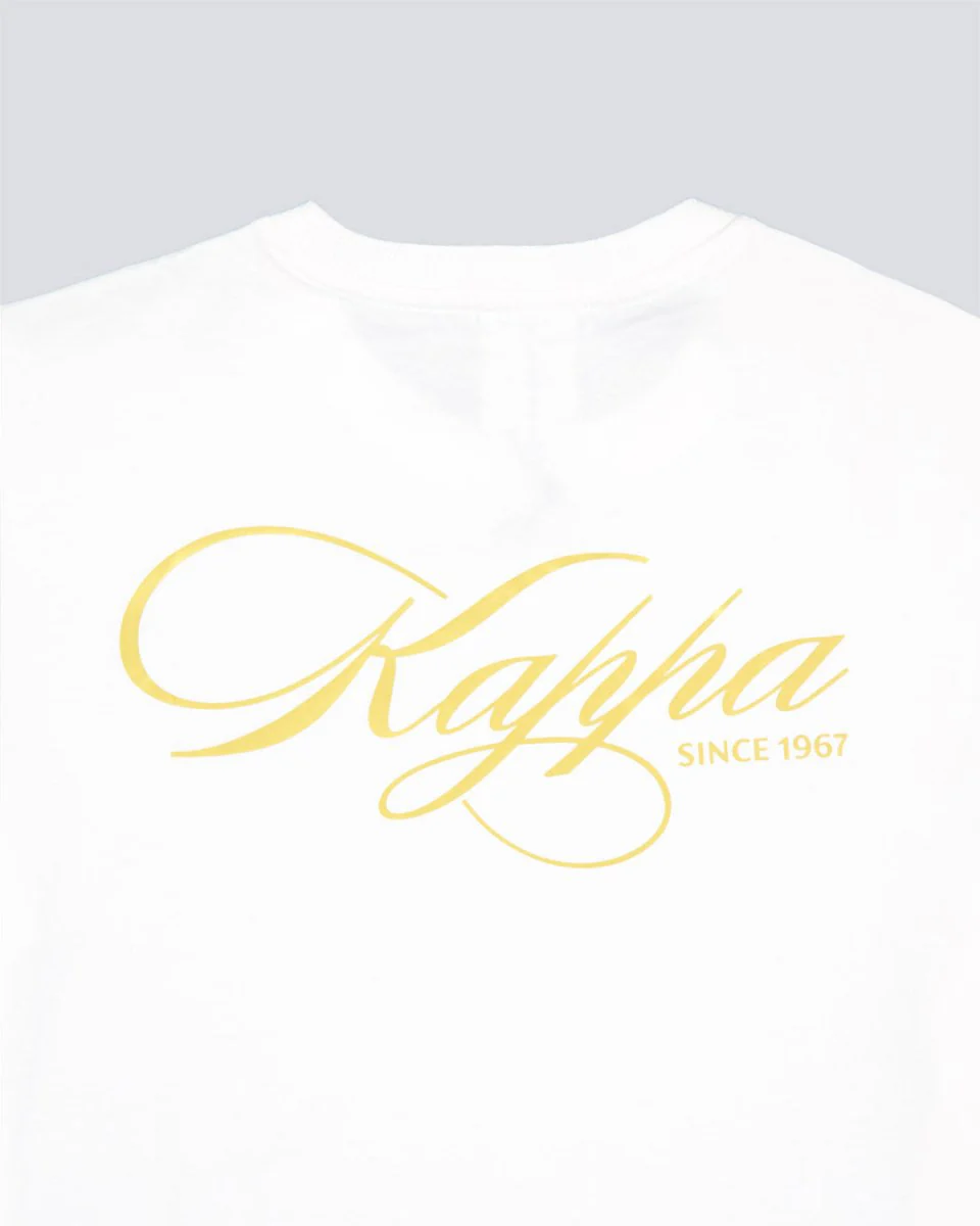 Camiseta Kappa Authentic Norda Blanco Unisex - Image 3